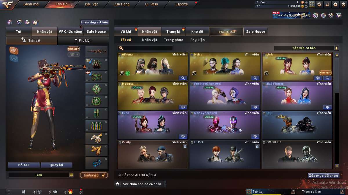 shop acc cf uy tin gia re